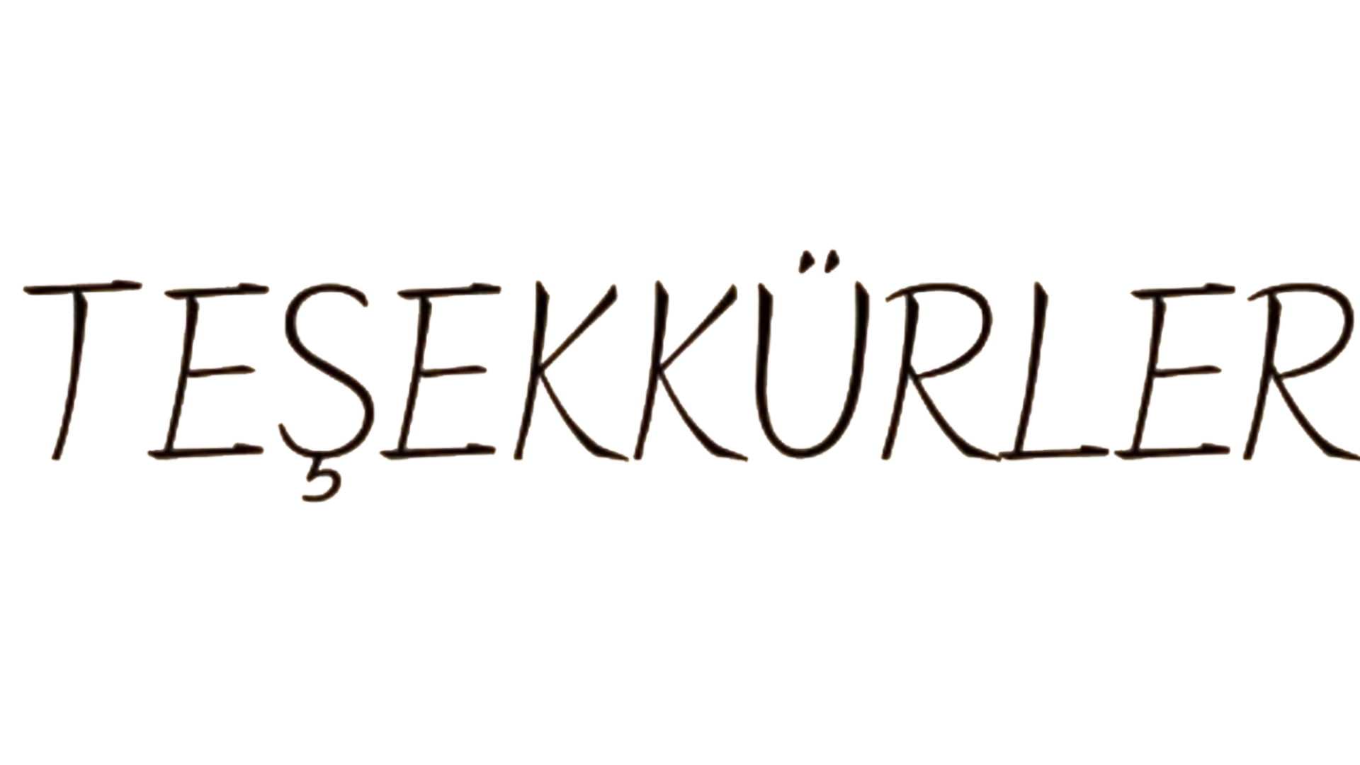 tesekkurler